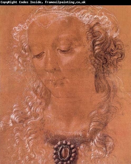 Andrea del Verrocchio Halfte second women head